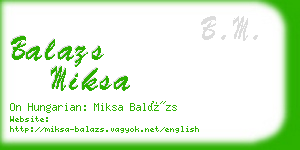 balazs miksa business card